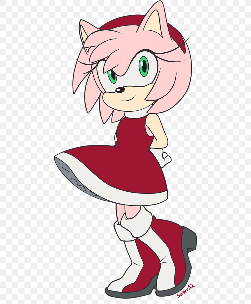 Amy Rose Sonic Boom: Rise Of Lyric Sonic The Hedgehog Chao, PNG, 470x993px, Watercolor, Cartoon, Flower, Frame, Heart Download Free