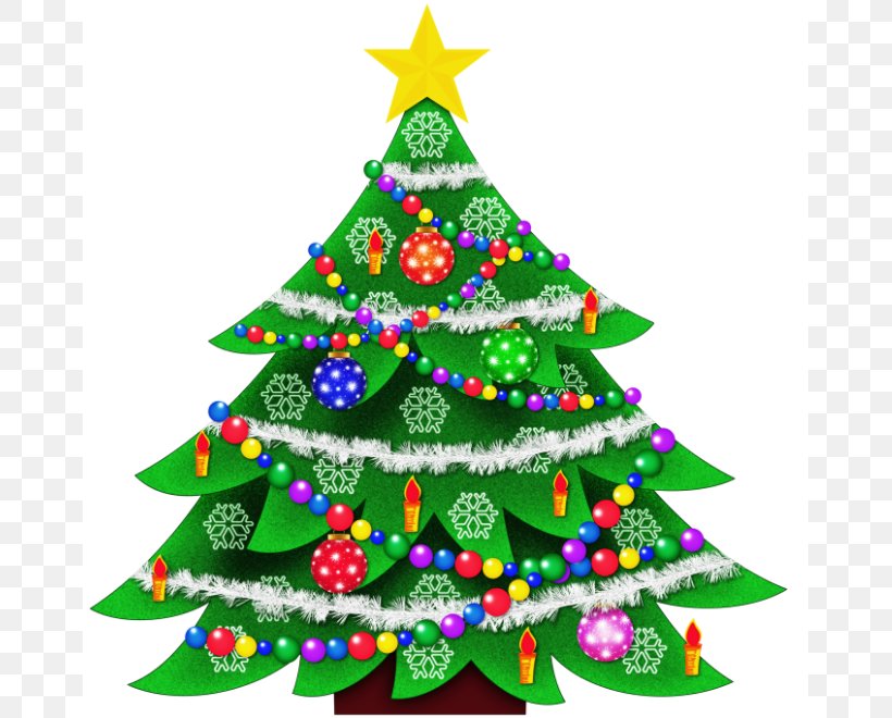 Christmas Tree Santa Claus Clip Art, PNG, 667x660px, Christmas, Blog, Christmas Decoration, Christmas Ornament, Christmas Tree Download Free