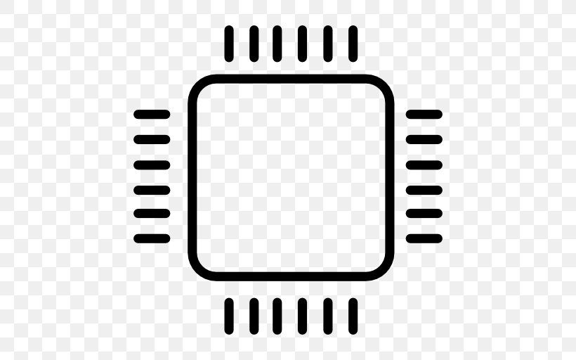 Microprocessor Electronics Computer Hardware Integrated Circuits & Chips, PNG, 512x512px, Microprocessor, Black, Black And White, Brand, Central Processing Unit Download Free