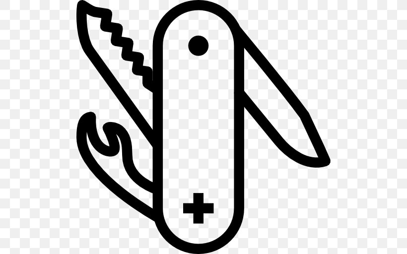 Swiss Army Knife Switzerland Swiss Armed Forces, PNG, 512x512px, Knife, Area, Black And White, Combat Knife, Kitchen Knives Download Free