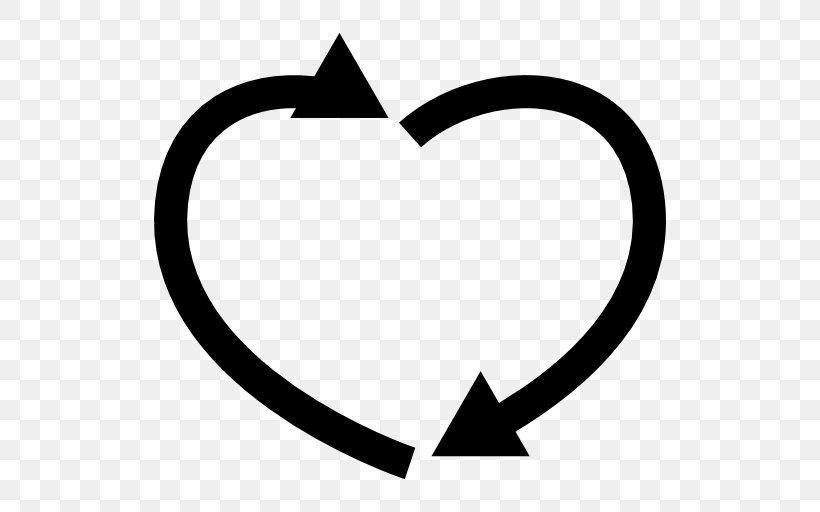 Heart Symbol Arrow, PNG, 512x512px, Heart, Area, Black, Black And White, Button Download Free