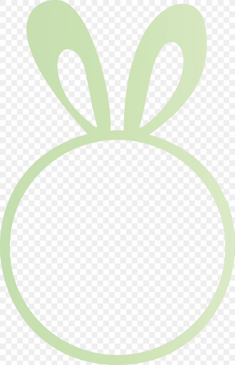 Green Circle Oval Hair Tie, PNG, 1928x3000px, Easter Bunny Frame, Circle, Green, Hair Tie, Oval Download Free