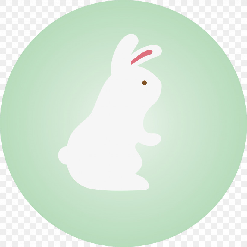 Rabbit, PNG, 3000x3000px, Rabbit, Easter Bunny, Green Download Free