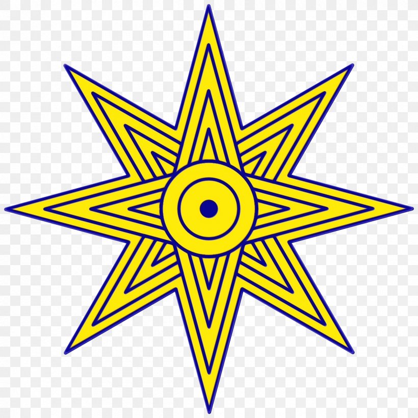 Star Of Ishtar Inanna Goddess Babylon Octagram, PNG, 1200x1200px, Star Of Ishtar, Astarte, Babylon, East Semitic Languages, Goddess Download Free