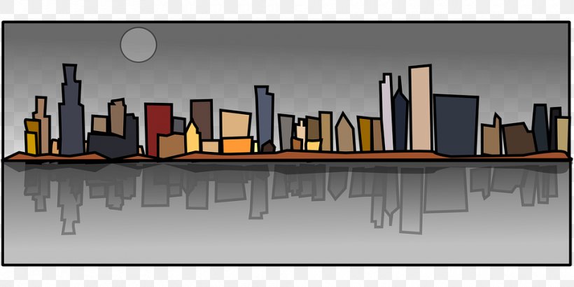 Building Clip Art, PNG, 960x480px, Building, Chicago, City, Color Gradient, Drawing Download Free