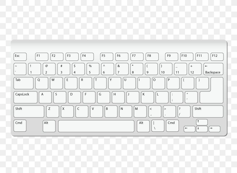 Computer Keyboard Macintosh Computer Mouse Laptop Clip Art, PNG, 800x600px, Computer Keyboard, Apple, Apple Keyboard, Apple Wireless Keyboard, Brand Download Free