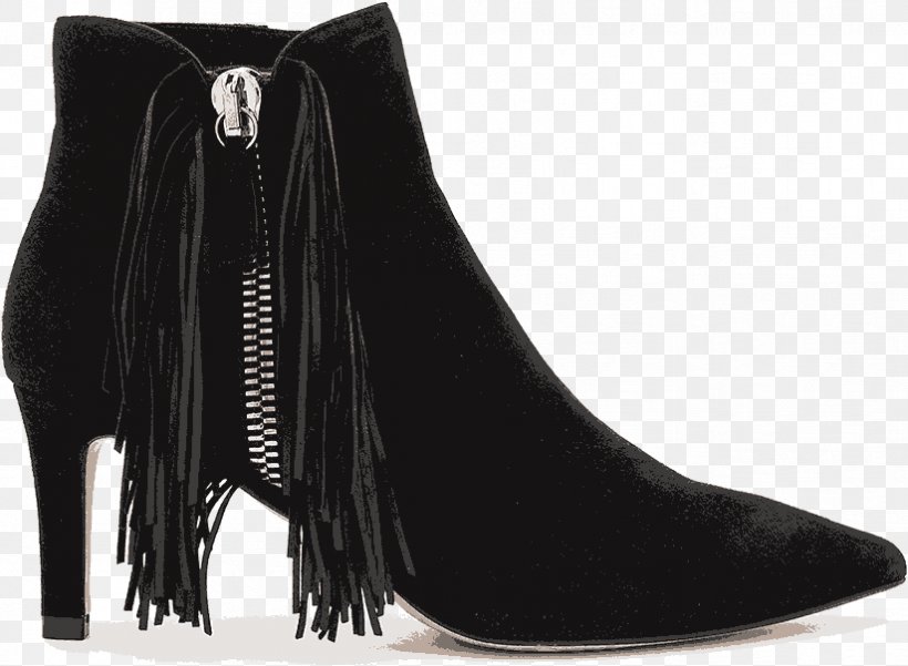 Suede Fringe Boot Zipper Botina, PNG, 824x604px, Suede, Ankle, Black, Boot, Botina Download Free