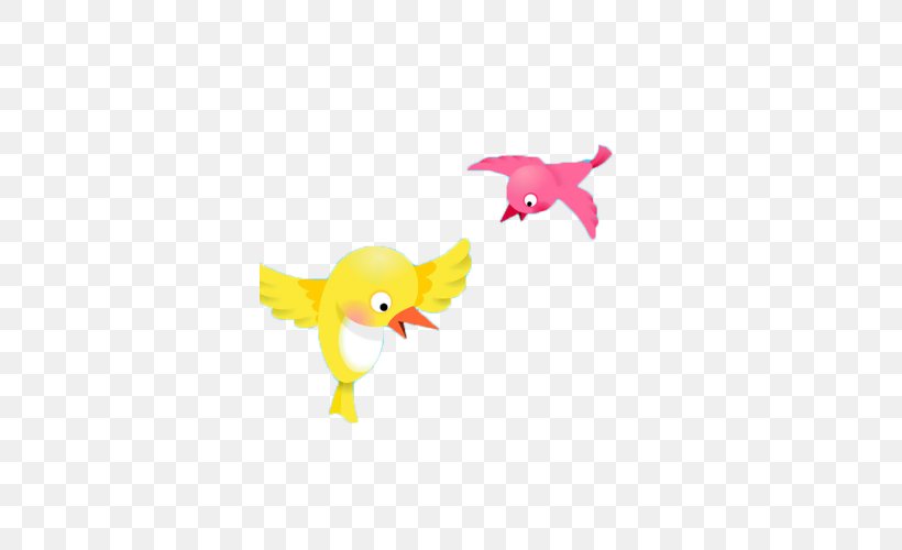 Bird Flight Duck Yellow Beak, PNG, 500x500px, Bird, Animal Figure, Beak, Bird Flight, Blue Download Free