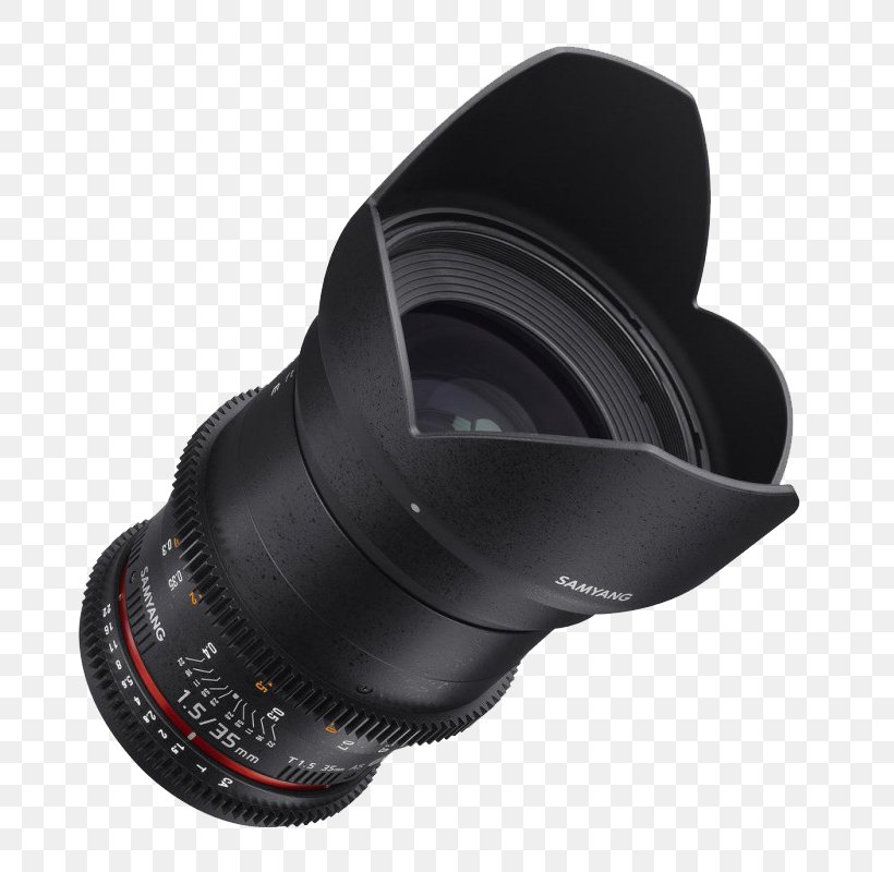 Canon EF Lens Mount Rokinon 35mm T1.5 Cine AS UMC Lens Samyang Optics Camera Lens Digital SLR, PNG, 800x800px, Canon Ef Lens Mount, Apsc, Camera, Camera Accessory, Camera Lens Download Free