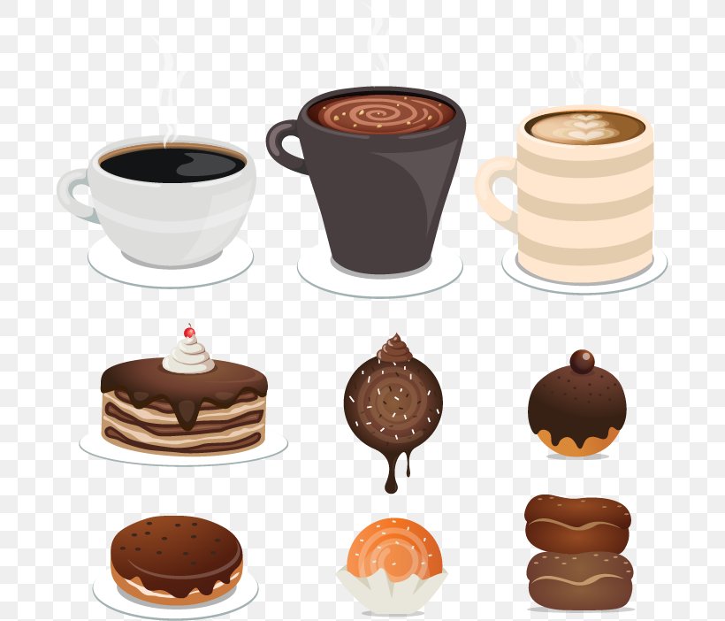 Instant Coffee Tea Cafe Cup, PNG, 693x702px, Coffee, Cafe, Chocolate, Coffee Bean, Coffee Cup Download Free
