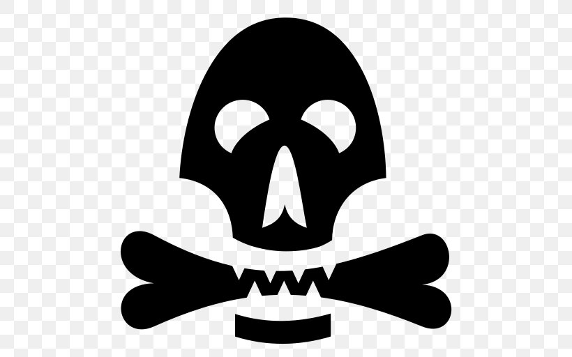 Skull Bone Symbol Clip Art, PNG, 512x512px, Skull, Black And White, Bone, Fictional Character, Headgear Download Free