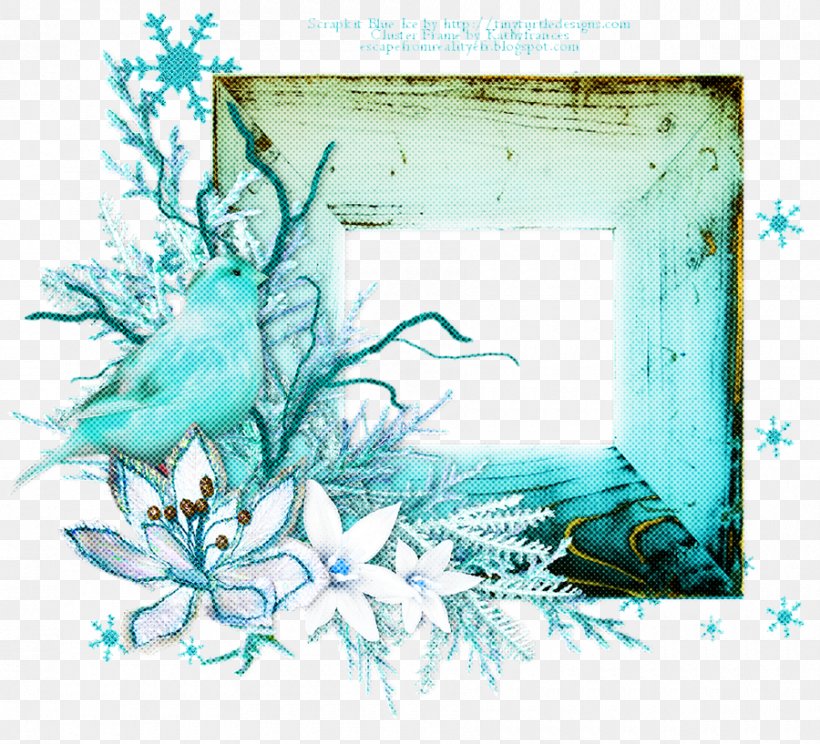 Blue Flower Frame, PNG, 900x817px, Picture Frames, Aqua, Blue, Branch, Colorado Spruce Download Free