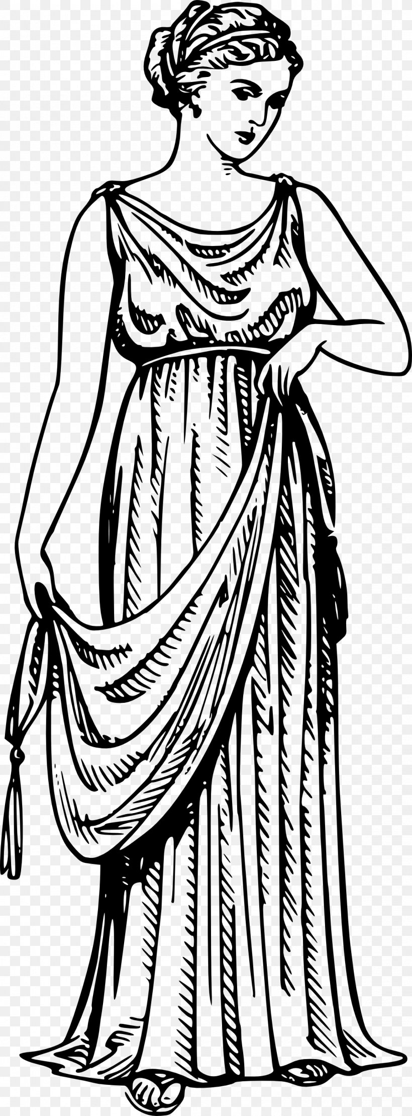 Ancient Greece T-shirt Clothing Chiton Dress, PNG, 1152x3117px, Ancient Greece, Ancient Greek, Ancient Greek Art, Art, Artwork Download Free