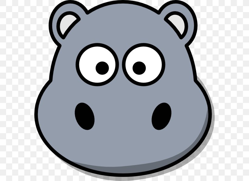 Hippopotamus Cartoon Clip Art, PNG, 594x598px, Hippopotamus, Carnivoran, Cartoon, Cuteness, Dog Like Mammal Download Free