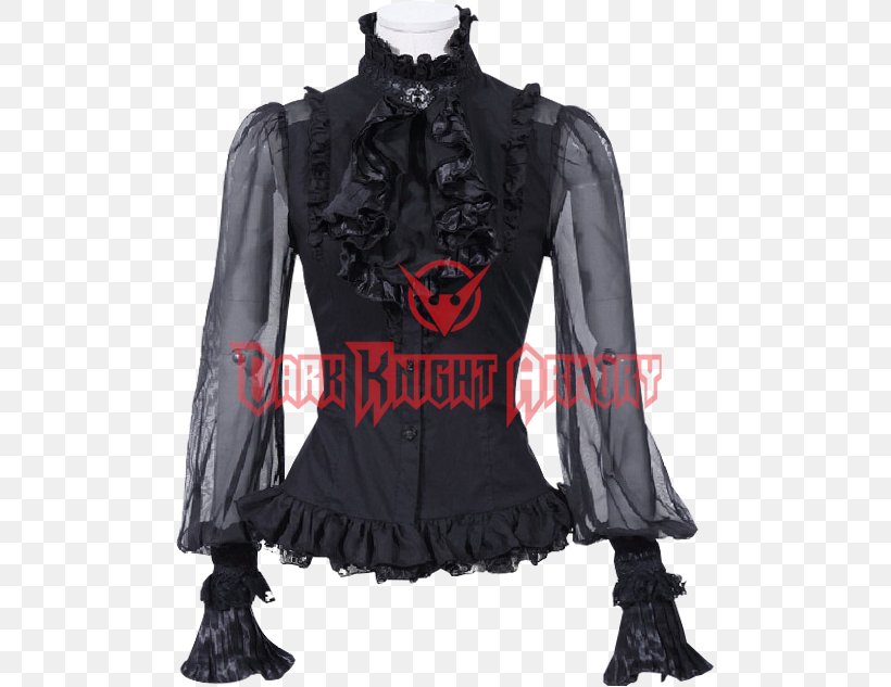 T-shirt Gothic Fashion Blouse Ruffle, PNG, 633x633px, Tshirt, Blouse, Chiffon, Clothing, Dress Download Free