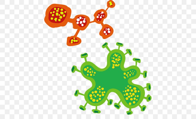 Cell Clip Art, PNG, 500x500px, Cell, Bacteria, Cancer Cell, Cartoon, Green Download Free