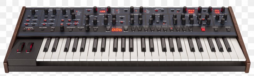 Prophet '08 NAMM Show Oberheim OB-8 Dave Smith Instruments Sound Synthesizers, PNG, 5254x1582px, Watercolor, Cartoon, Flower, Frame, Heart Download Free