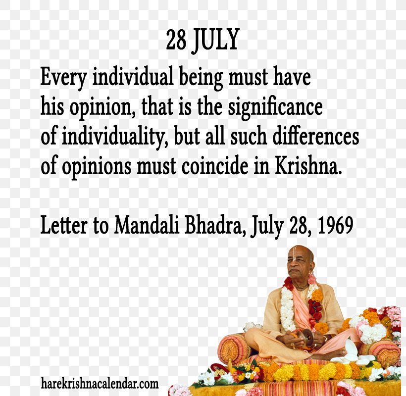 Month July Quotation Calendar Text, PNG, 800x800px, Month, C Bhaktivedanta Swami Prabhupada, Calendar, Damodar, Happiness Download Free