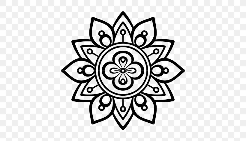 Mandala Coloring Book Drawing Painting, PNG, 600x470px, Mandala, Adult, Area, Black And White, Book Download Free
