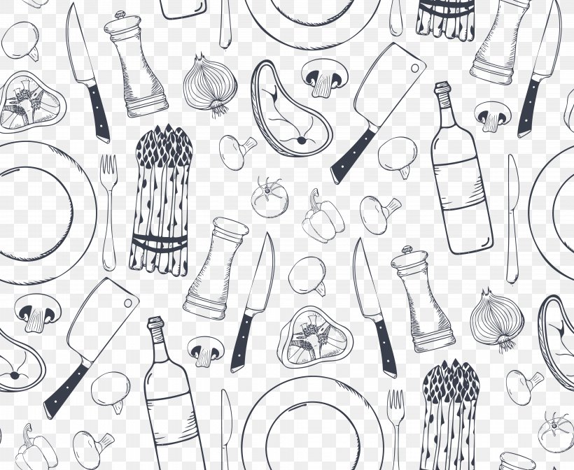 Vegetable Kitchen, PNG, 3864x3168px, Vegetable, Auto Part, Black And White, Drawing, Fundal Download Free