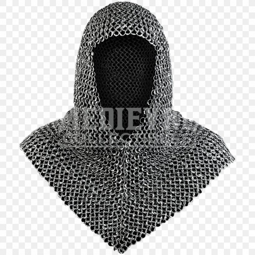 Mail Coif Mail Coif Rivet Hauberk, PNG, 850x850px, Mail, Armour, Chain, Coif, Components Of Medieval Armour Download Free