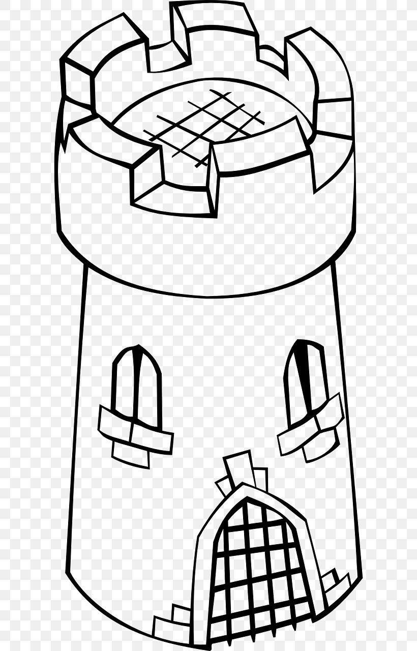 Rundetaarn Castle Tower Clip Art, PNG, 640x1280px, Rundetaarn, Area, Artwork, Black, Black And White Download Free