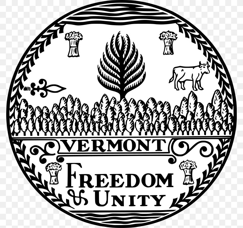 Vermont Republic Seal Of Vermont Great Seal Of The United States Freedom And Unity, PNG, 778x768px, Vermont, Area, Black And White, Death Penalty Information Center, Flag Of Vermont Download Free