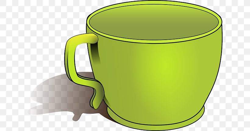 Coffee Cup Mug Clip Art, PNG, 640x432px, Coffee Cup, Cup, Drinkware, Green, Measuring Cup Download Free