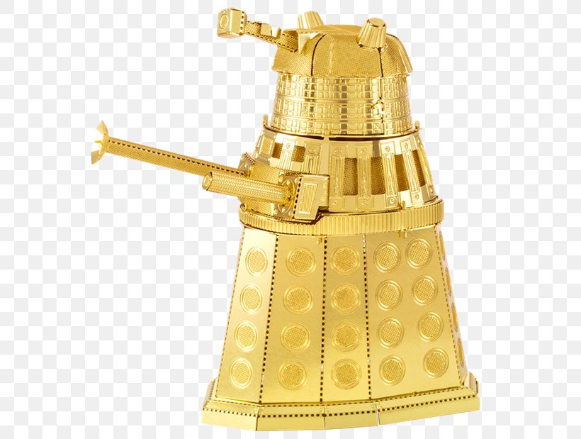 Dalek Sheet Metal K9 TARDIS, PNG, 620x619px, Dalek, Brass, Cyberman, Doctor Who, Gold Download Free