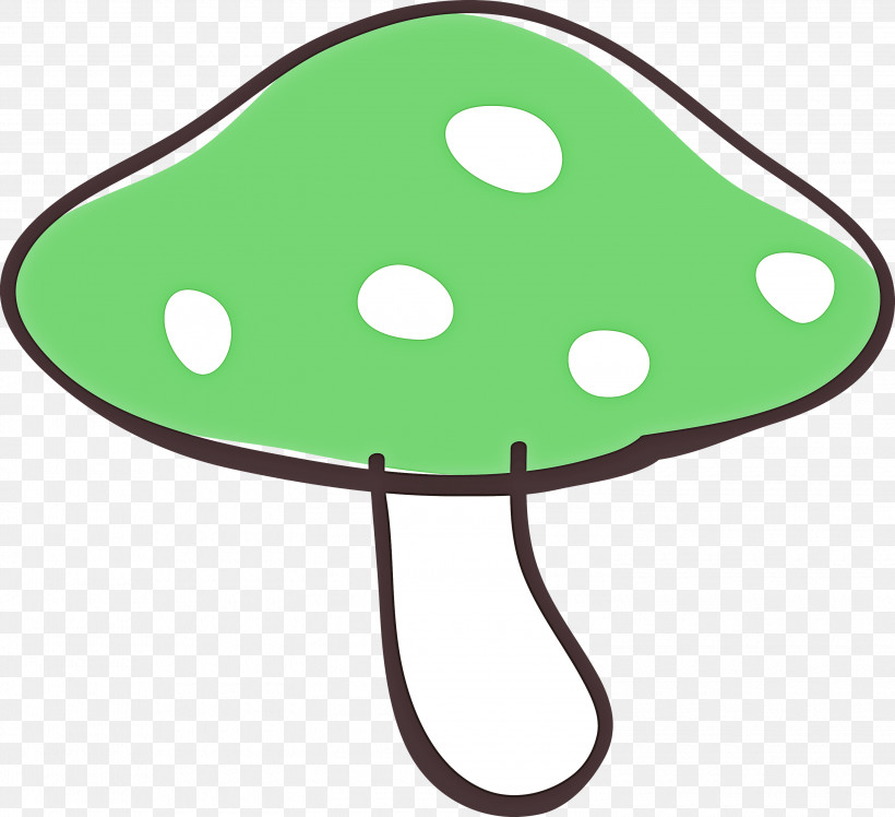 Green, PNG, 3000x2738px, Mushroom, Cartoon Mushroom, Cute, Green Download Free