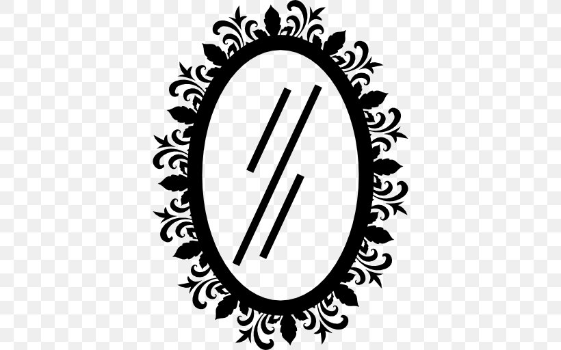 Mirror Reflection Clip Art, PNG, 512x512px, Mirror, Black And White, Oval, Rectangle, Reflection Download Free