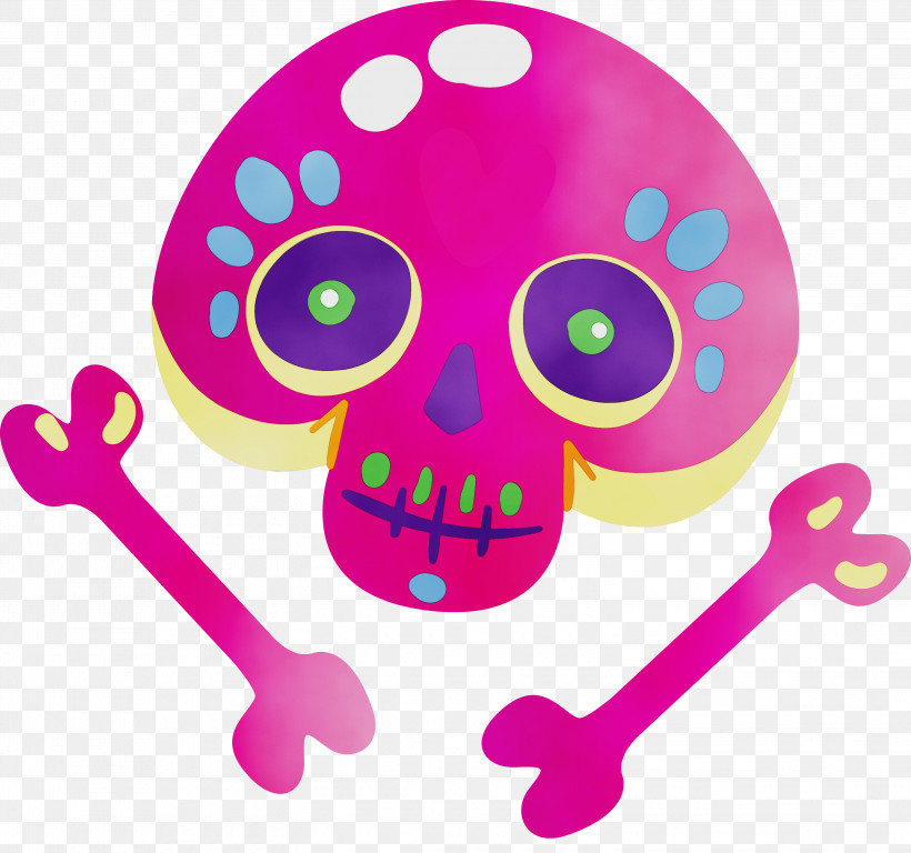 Pink M Infant, PNG, 3000x2810px, Day Of The Dead, D%c3%ada De Muertos, Dia De Los Muertos, Infant, Paint Download Free