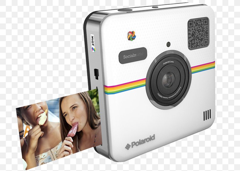 Polaroid Socialmatic Instant Camera Polaroid Corporation, PNG, 800x583px, Polaroid Socialmatic, Camera, Camera Lens, Cameras Optics, Digital Camera Download Free