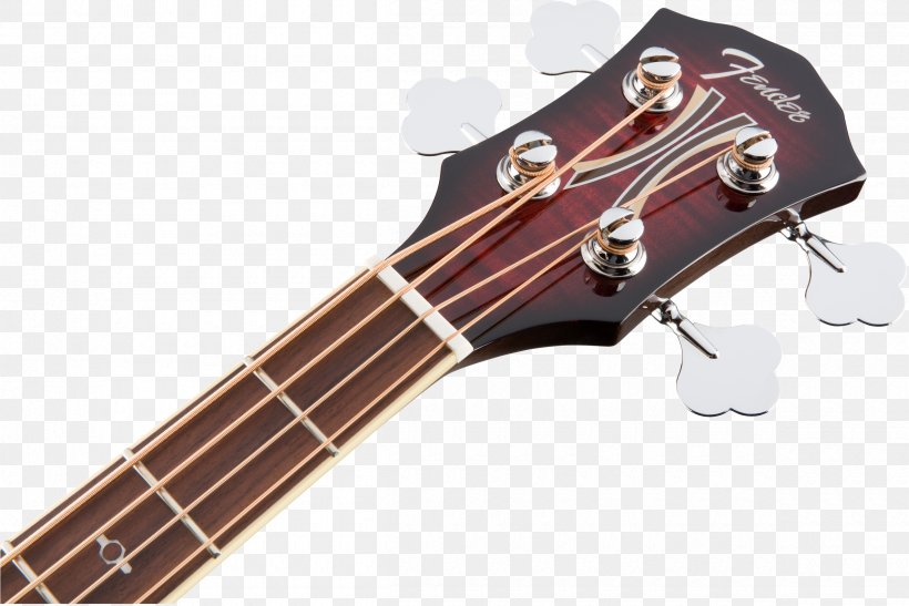 Bass Guitar Acoustic Guitar Fender T-Bucket 300 CE Acoustic-Electric Guitar, PNG, 2400x1603px, Watercolor, Cartoon, Flower, Frame, Heart Download Free