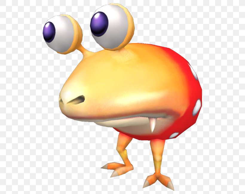 Super Smash Bros. Brawl Pikmin Duck Wii, PNG, 750x650px, Super Smash Bros Brawl, Amphibian, Beak, Bird, Cartoon Download Free