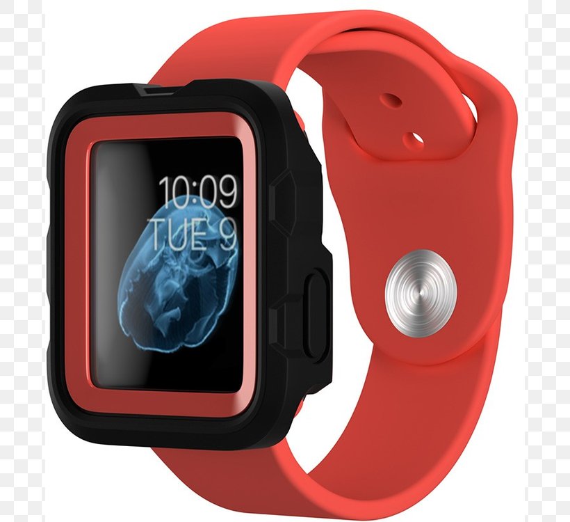 Apple Watch Series 2 Griffin Survivor Case To 38 Mm Apple Watch In Coral Fire Smartwatch, PNG, 750x750px, Apple Watch Series 2, Accessoire, Apple, Apple Watch, Apple Watch Series 1 Download Free