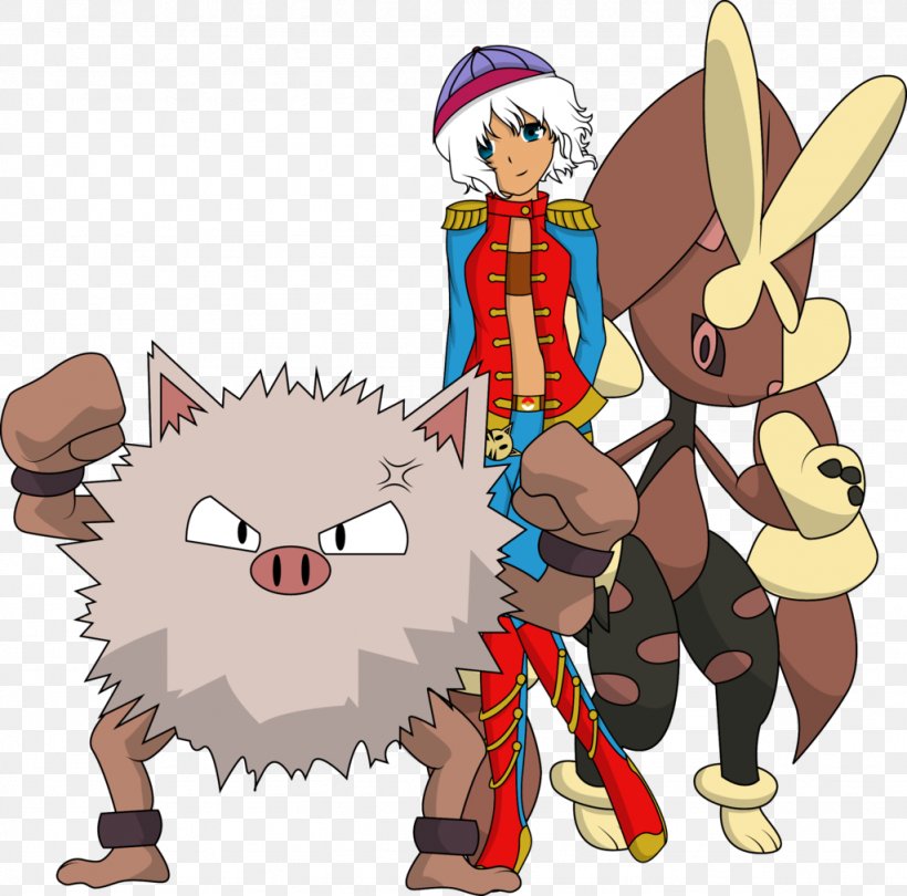 Pokémon Trainer Lopunny Primeape, PNG, 1024x1012px, Pokemon, Art, Cartoon, Character, Christmas Download Free