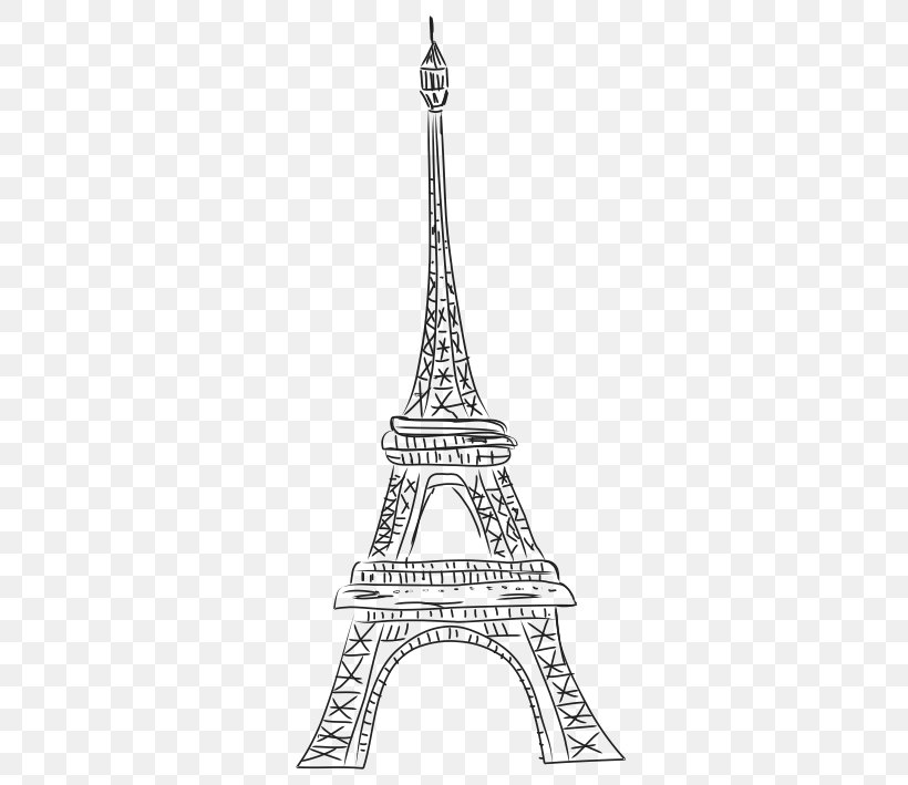 Eiffel Tower Leaning Tower Of Pisa Monument Tourist Attraction Drawing, PNG, 591x709px, Eiffel Tower, Black And White, Body Jewelry, Drawing, Hotel Download Free