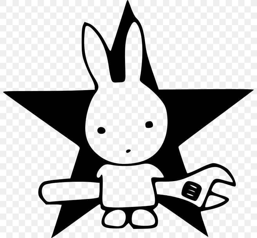 Easter Bunny White Rabbit Hare Clip Art, PNG, 800x758px, Easter Bunny, Animal, Area, Artwork, Black Download Free