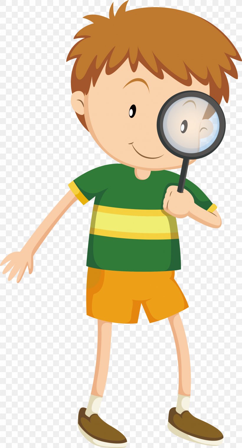 Magnifying Glass Download, PNG, 1975x3656px, Magnifying Glass, Art, Boy, Cartoon, Child Download Free