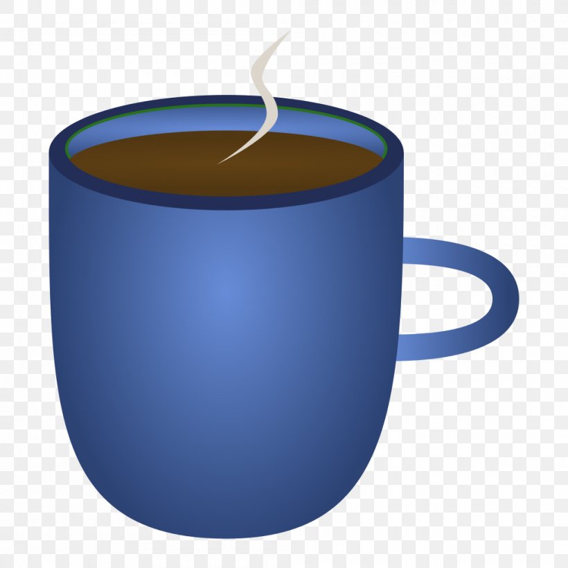Coffee Cup Tea Mug Clip Art, PNG, 1000x1000px, Coffee, Blue, Coffee Cup, Cup, Drinkware Download Free