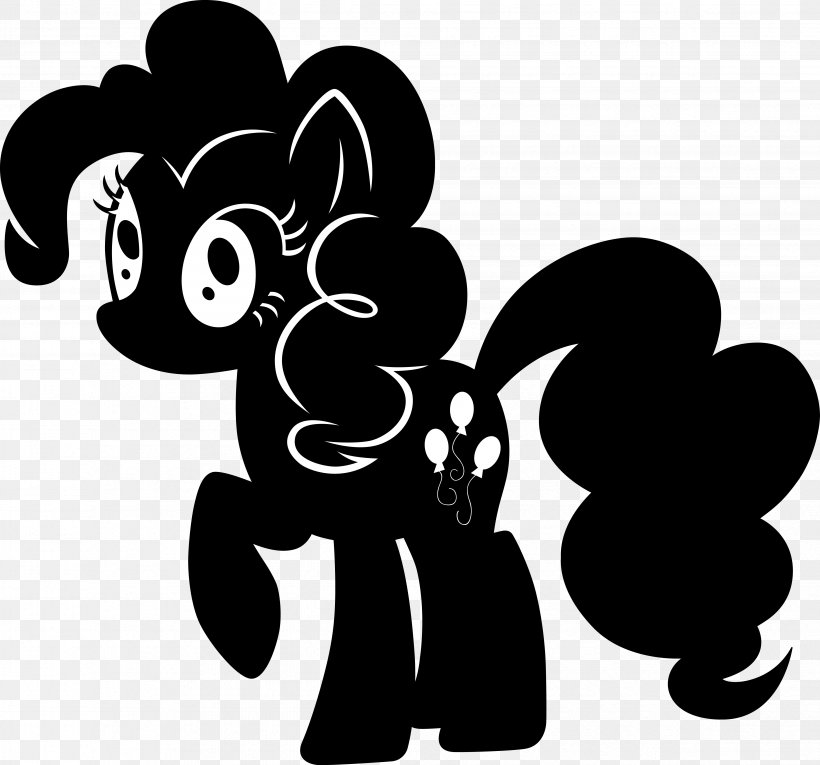 Pinkie Pie Rarity Twilight Sparkle Applejack Rainbow Dash, PNG, 4685x4373px, Pinkie Pie, Applejack, Art, Black, Black And White Download Free