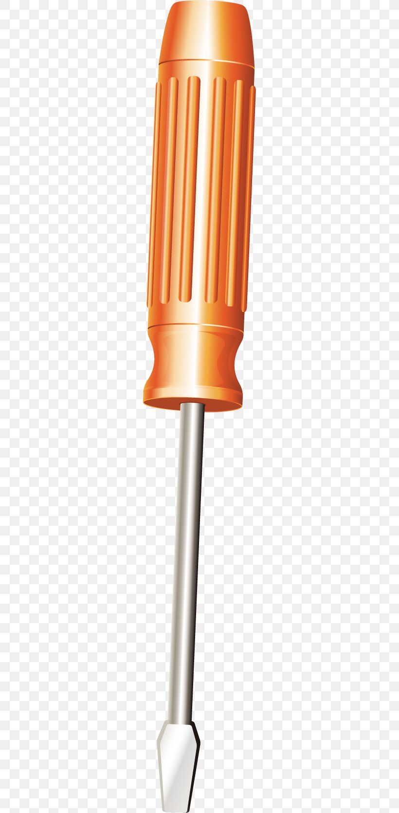 Screwdriver Tool Resource, PNG, 233x1670px, Screwdriver, Gratis, Material, Orange, Resource Download Free