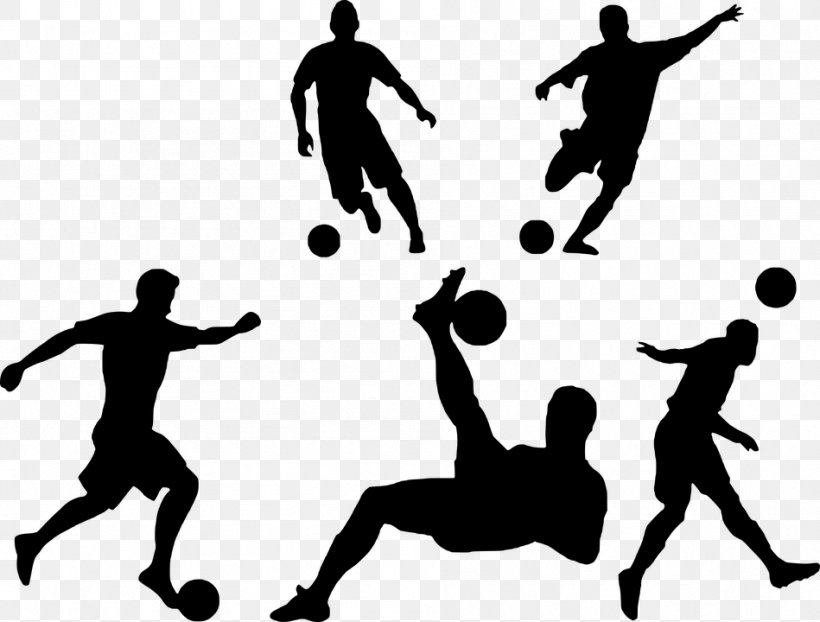 Silhouette Football Clip Art, PNG, 949x720px, Silhouette, American Football, Ball, Black And White, Football Download Free
