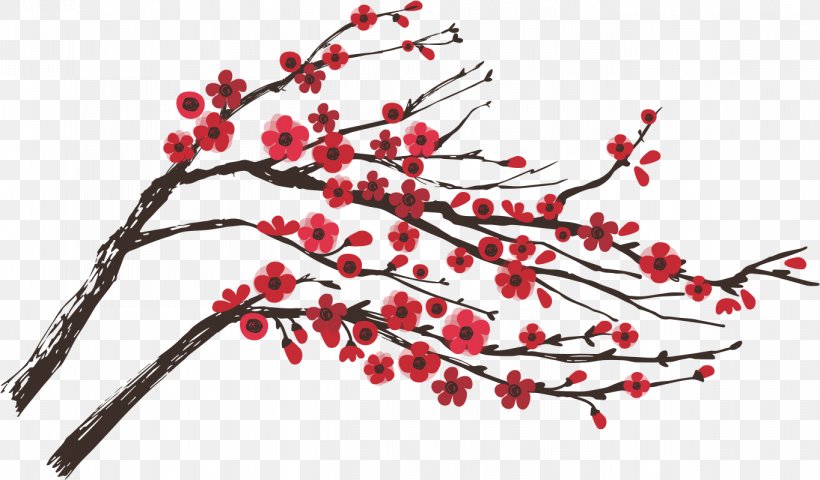 Cherry Branch, PNG, 1364x800px, Branch, Blossom, Cerasus, Cherry, Cherry Blossom Download Free