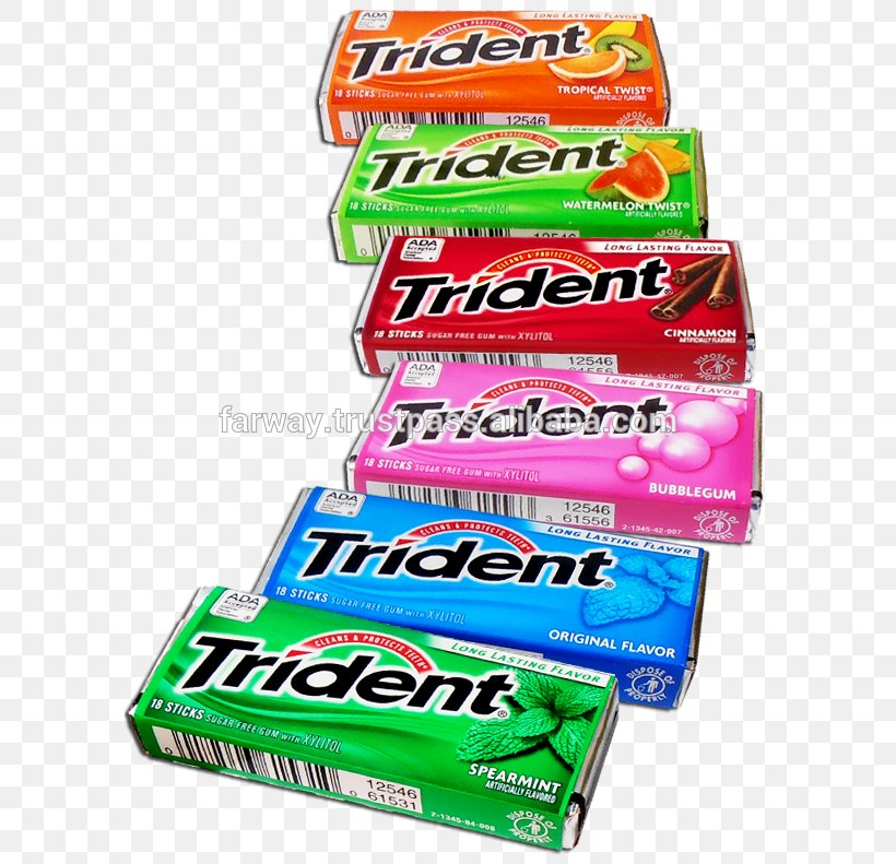 Chewing Gum Trident Flavor Extra Bubble Gum, PNG, 592x791px, Chewing Gum, Brand, Bubble Gum, Candy, Chewing Download Free