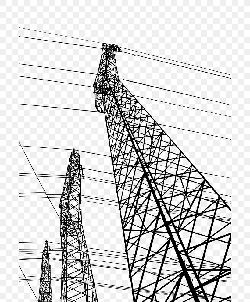 Electricity High Voltage Electric Power Transmission, PNG, 695x991px, High Voltage, Black And White, Electric Power, Electrical Supply, Electricity Download Free