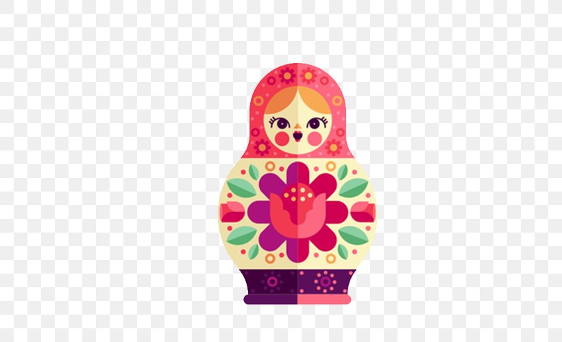 Matryoshka Doll Illustration, PNG, 500x500px, Matryoshka Doll, Designer, Doll, Dribbble, Magenta Download Free