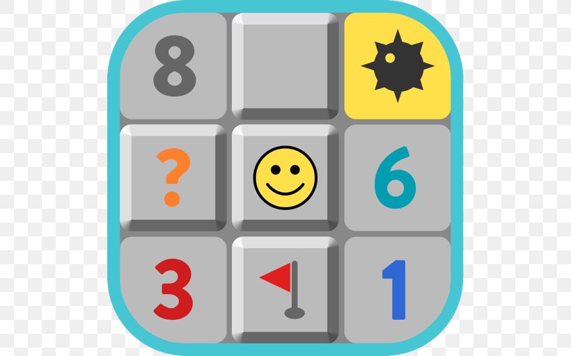 Minesweeper Genius Minesweeper Lv999 Android Application Software, PNG, 512x512px, Minesweeper, Android, App Store, Area, Emoticon Download Free