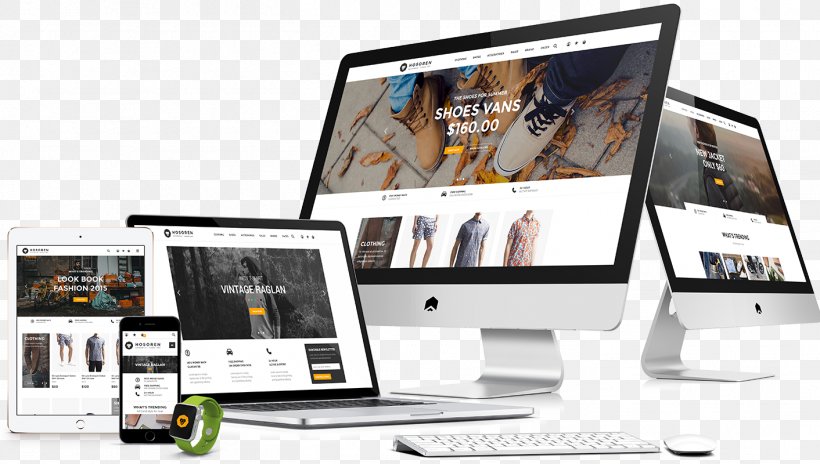 Responsive Web Design WordPress Web Template System Theme E-commerce, PNG, 1412x800px, Responsive Web Design, Brand, Communication, Computer, Computer Monitor Download Free